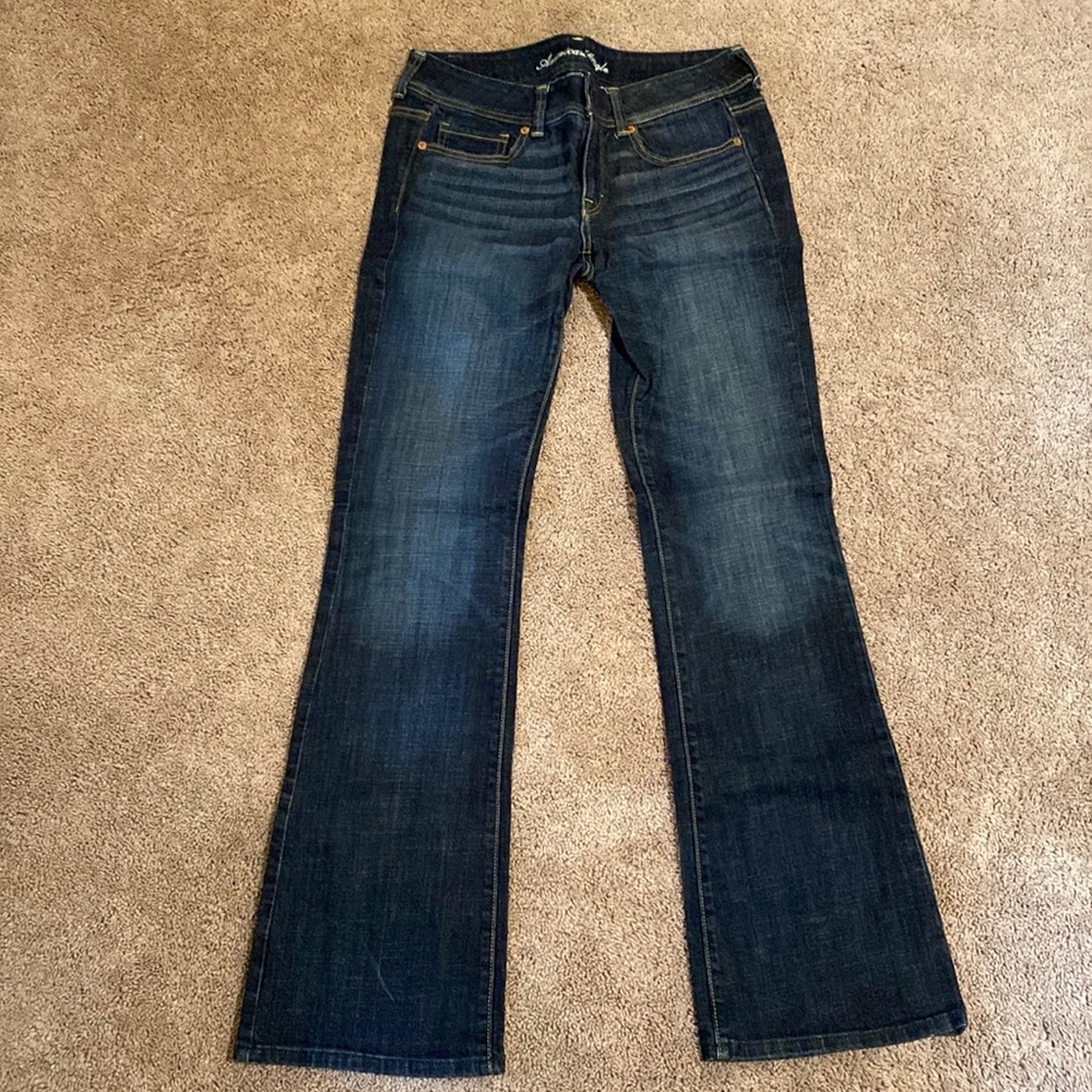 Bootcut jeans. Long
